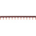 Hager Insulated Busbar 1P Prong 10mm2 Brown 13M