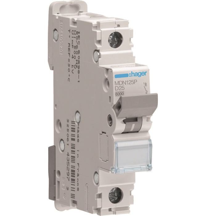 Hager MCB 1P 6kA D-25A 1M