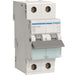 Hager MCB 2P 6kA C-20A 2M