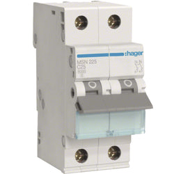 Hager MCB 2P 6kA C-25A 2M