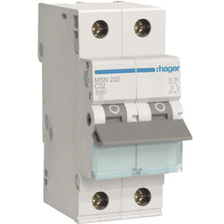 Hager MCB 2P 6kA C-32A 2M