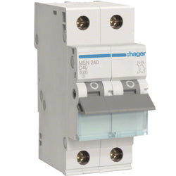 Hager MCB 2P 6kA C-40A 2M
