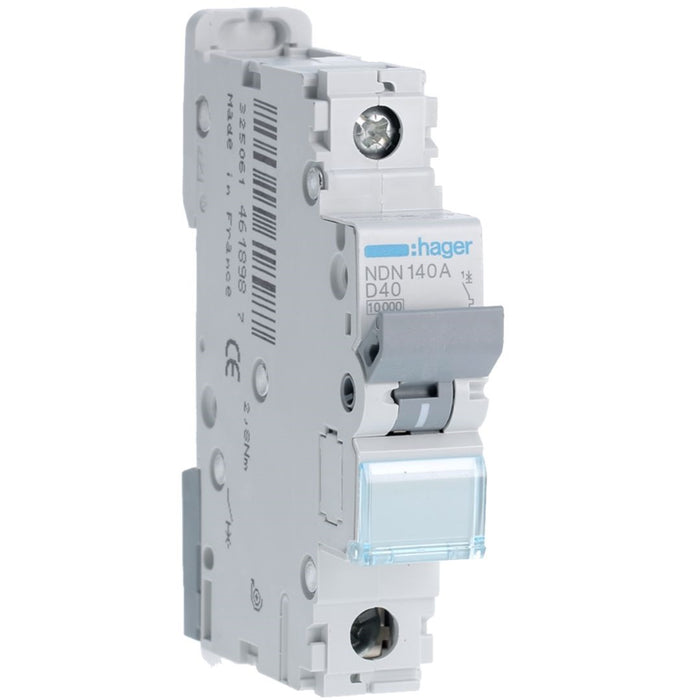 Hager MCB 1P 10kA D-40A 1M