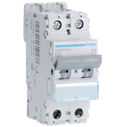 Hager MCB 2P 10kA D-40A 2M