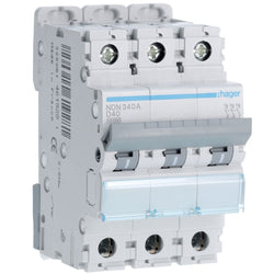 Hager MCB 3P 10kA D-40A 3M