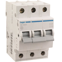 Hager MCB 3P 10kA C-2A 3M
