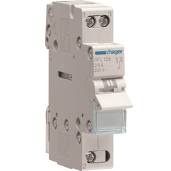 Hager 1P 25A Changeover Bottom
