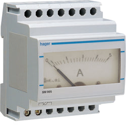 Hager Analogue Ammeter 0-5A Direct Reading