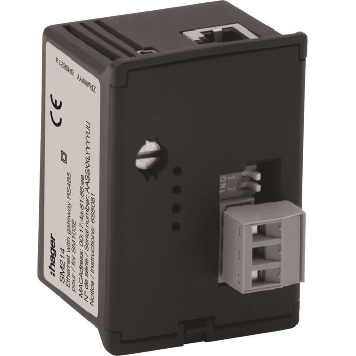 Hager Unit Ethernet+RS485 Jbus/Modbus SM103E