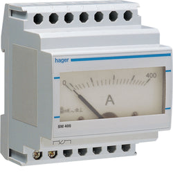 Hager Analogue Ammeter 0-400A Indirect Reading