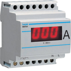 Hager Digital Ammeter 0-400A Indirect Reading