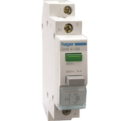 Hager Latching 1NO Pb + Green Light 230VAC