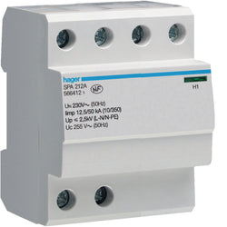 Hager SPD 2P Monobloc 12.5kA Light Indicator TT