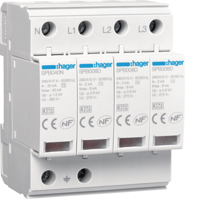 Hager SPD Fine 4P TNS/TT 8 kA