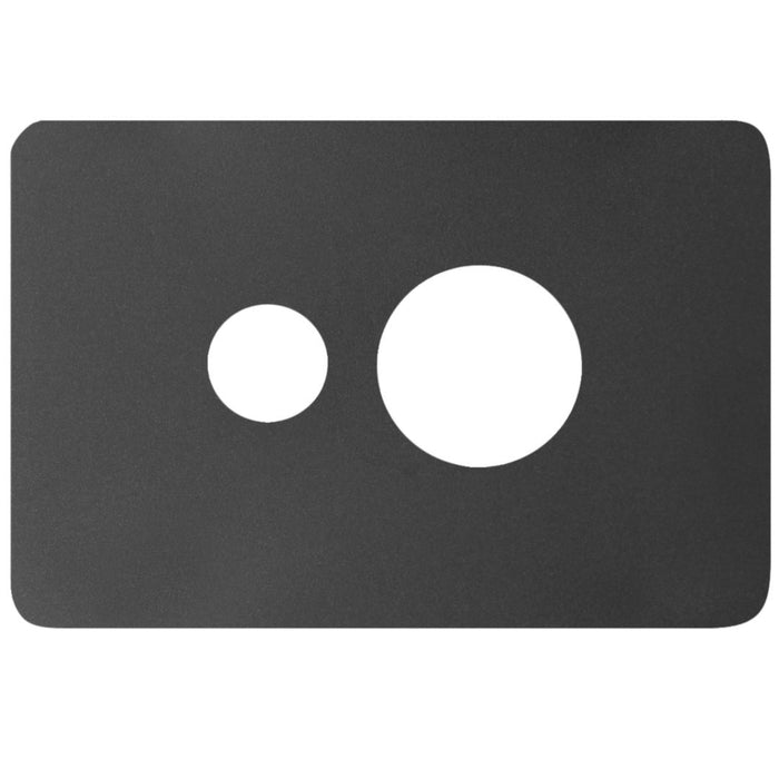 Hager Allure 1 Gang GPO Cover Matt Black