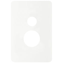 Hager Allure Single Vertical GPO Cover Matt White