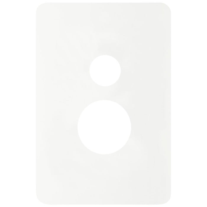 Hager Allure Single Vertical GPO Cover Matt White