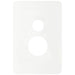 Hager Allure Single Vertical GPO Cover Matt White