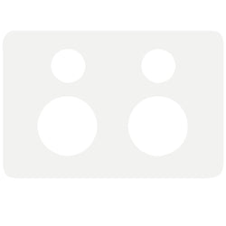 Hager Allure DGPO Cover Matt White