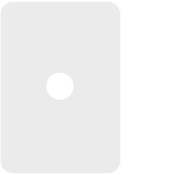 Hager Allure 1 Gang Switch Cover Matt White