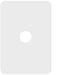 Hager Allure 1 Gang Switch Cover Matt White