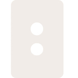 Hager Allure 2 Gang Switch Cover