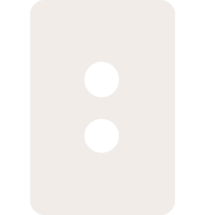 Hager Allure 2 Gang Switch Cover
