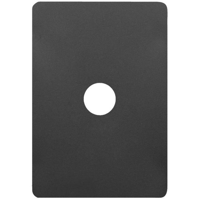Hager Allure 1 Gang Switch Cover Matt Black