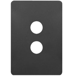 Hager Allure 2 Gang Switch Cover Matt Black
