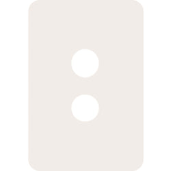 Hager Allure 2 Gang Switch Cover Matt White