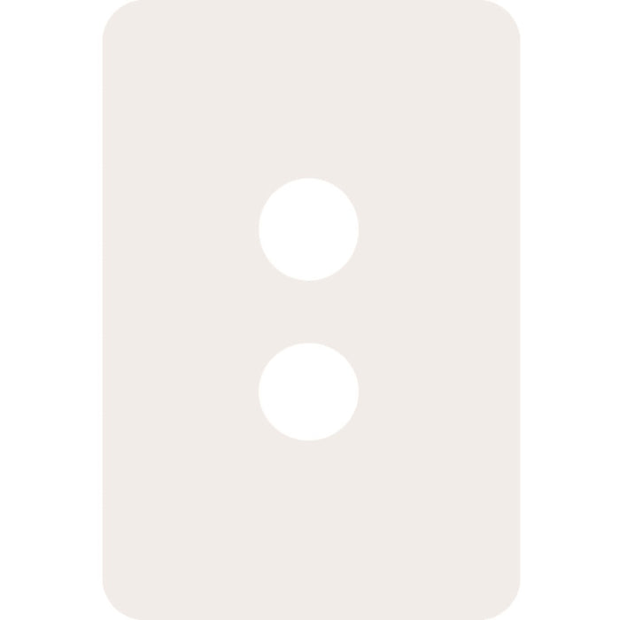 Hager Allure 2 Gang Switch Cover Matt White