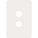 Hager Allure 2 Gang Switch Cover Matt White