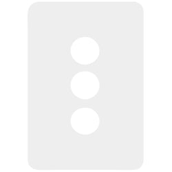 Hager Allure 3 Gang Switch Cover
