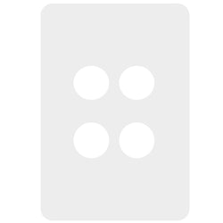 Hager Allure 4 Gang Switch Cover