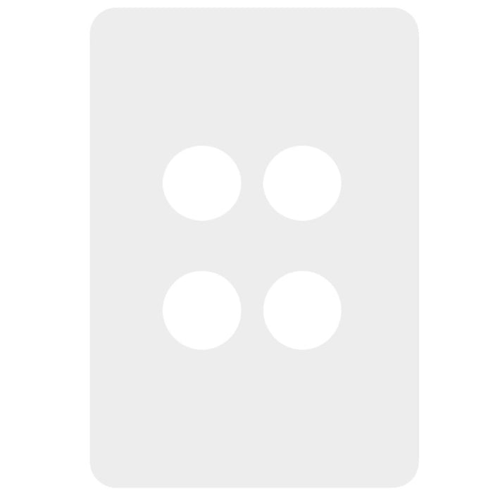 Hager Allure 4 Gang Switch Cover