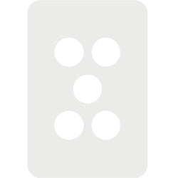 Hager Allure 5 Gang Switch Cover