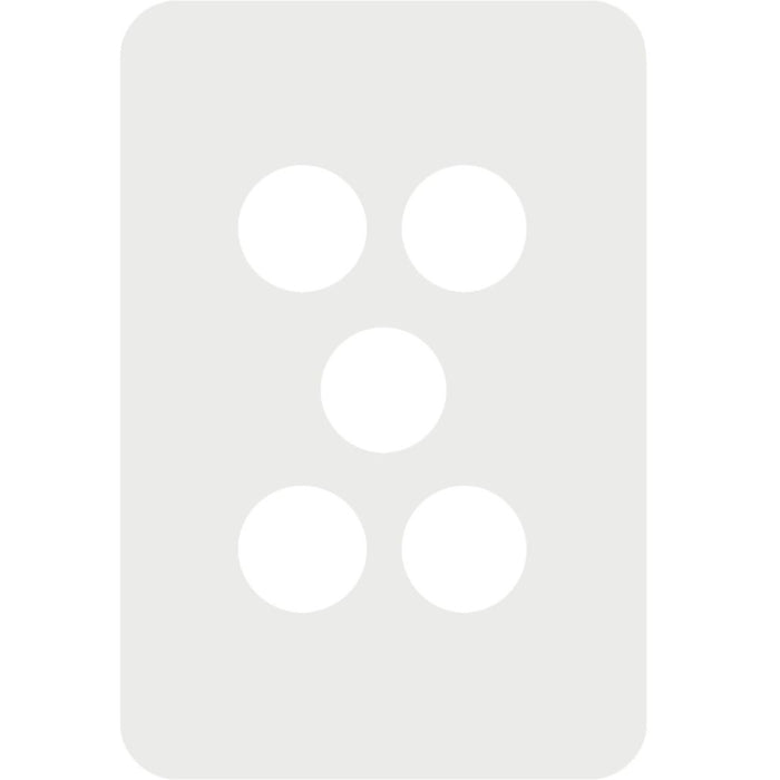Hager Allure 5 Gang Switch Cover