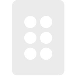 Hager Allure 6 Gang Switch Cover