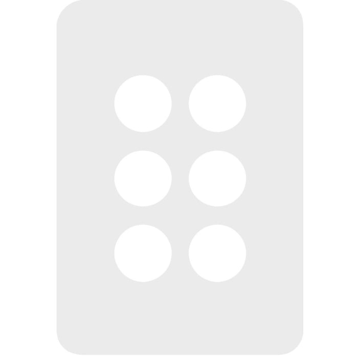 Hager Allure 6 Gang Switch Cover
