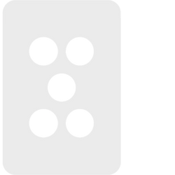 Hager Allure 5 Gang Switch Cover Matt White