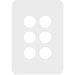 Hager Allure 6 Gang Switch Cover Matt White