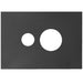 Hager Finesse 1 Gang GPO Cover Matt Black