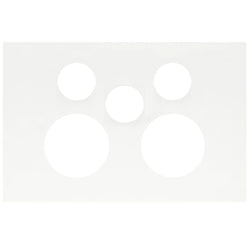 Hager Finesse DGPO Extra Switch Cover Matt White