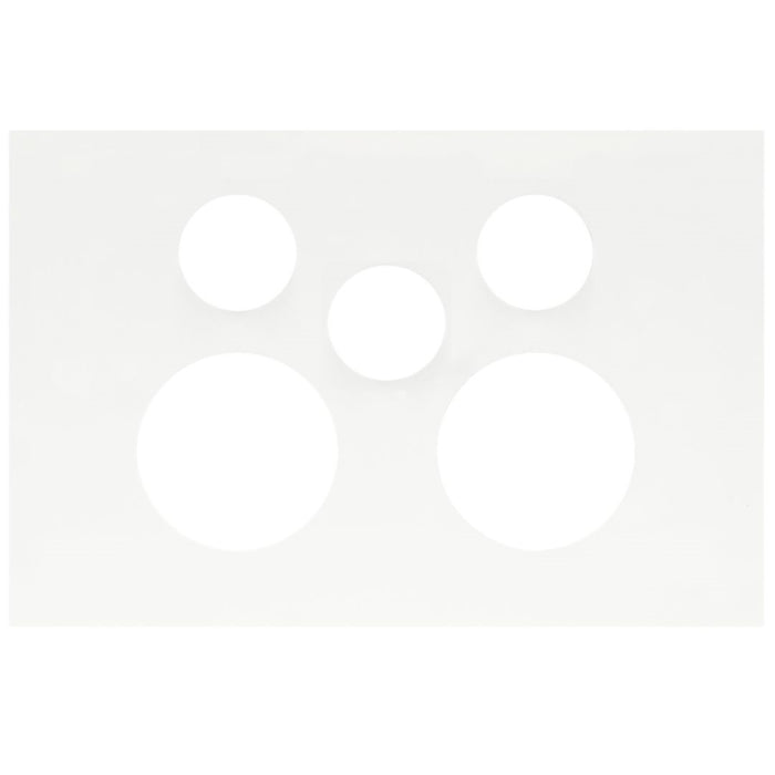 Hager Finesse DGPO Extra Switch Cover Matt White