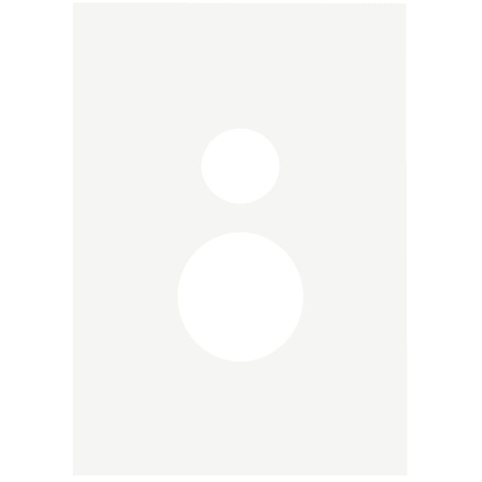 Hager Finesse Single Vertical GPO Cover