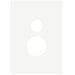 Hager Finesse Single Vertical GPO Cover Matt White