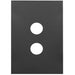 Hager Finesse 2 Gang Switch Cover Matt Black