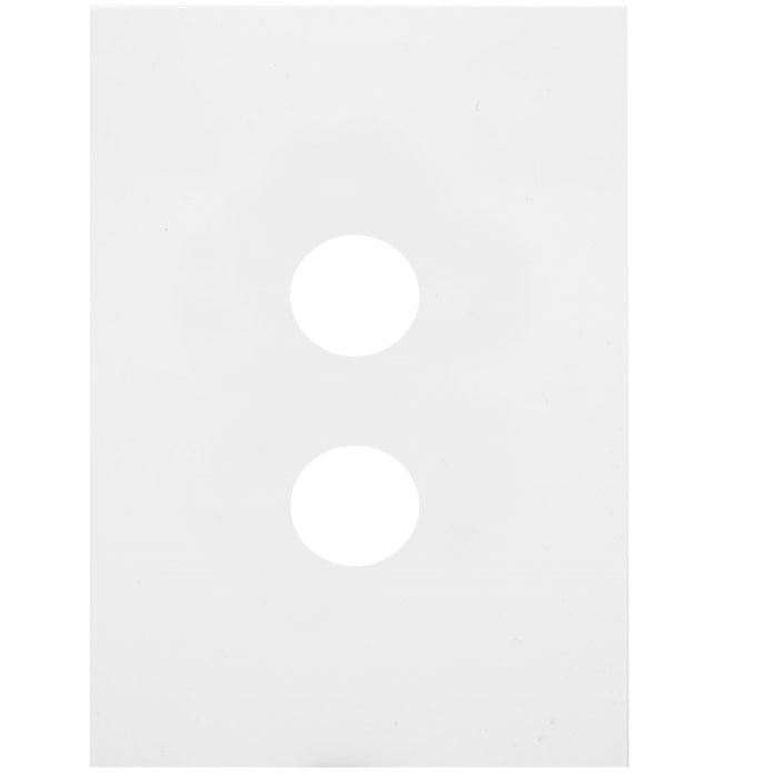 Hager Finesse 2 Gang Switch Cover Matt White