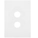 Hager Finesse 2 Gang Switch Cover Matt White