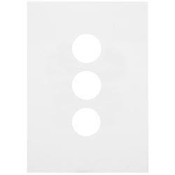 Hager Finesse 3 Gang Switch Cover
